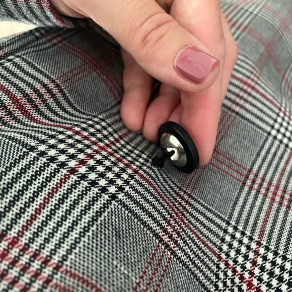 NWOT Zara basic gray plaid checkered coat blazer XS - Picture 13 of 13